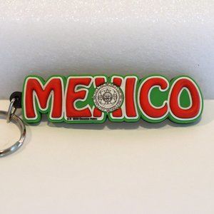 Red White and Green MEXICO Keychain